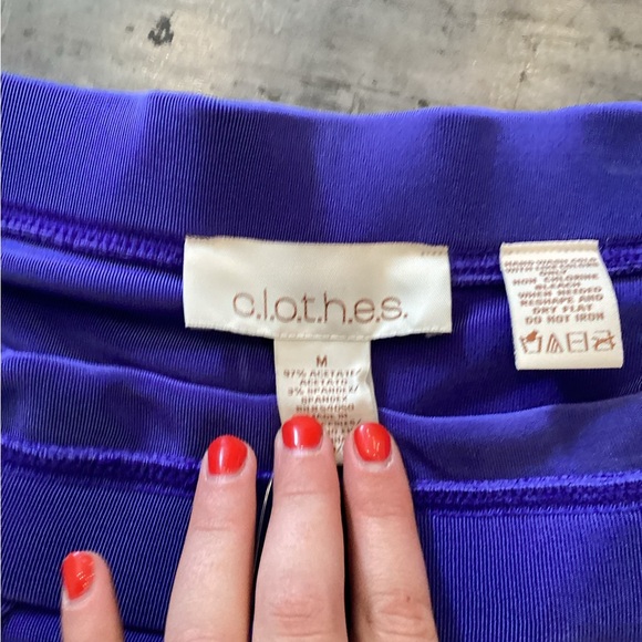 NWT Vintage Chic Women's Maxi Skirt in Vibrant Purple - Picture 9 of 14